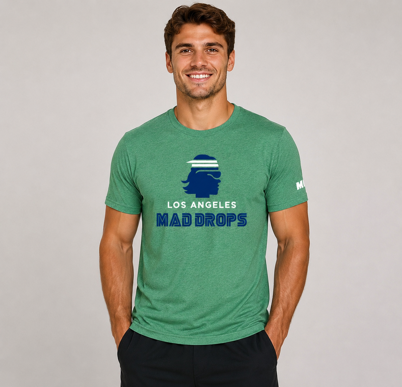 LA Mad Drops Heritage Tee – Vivid Green Heather